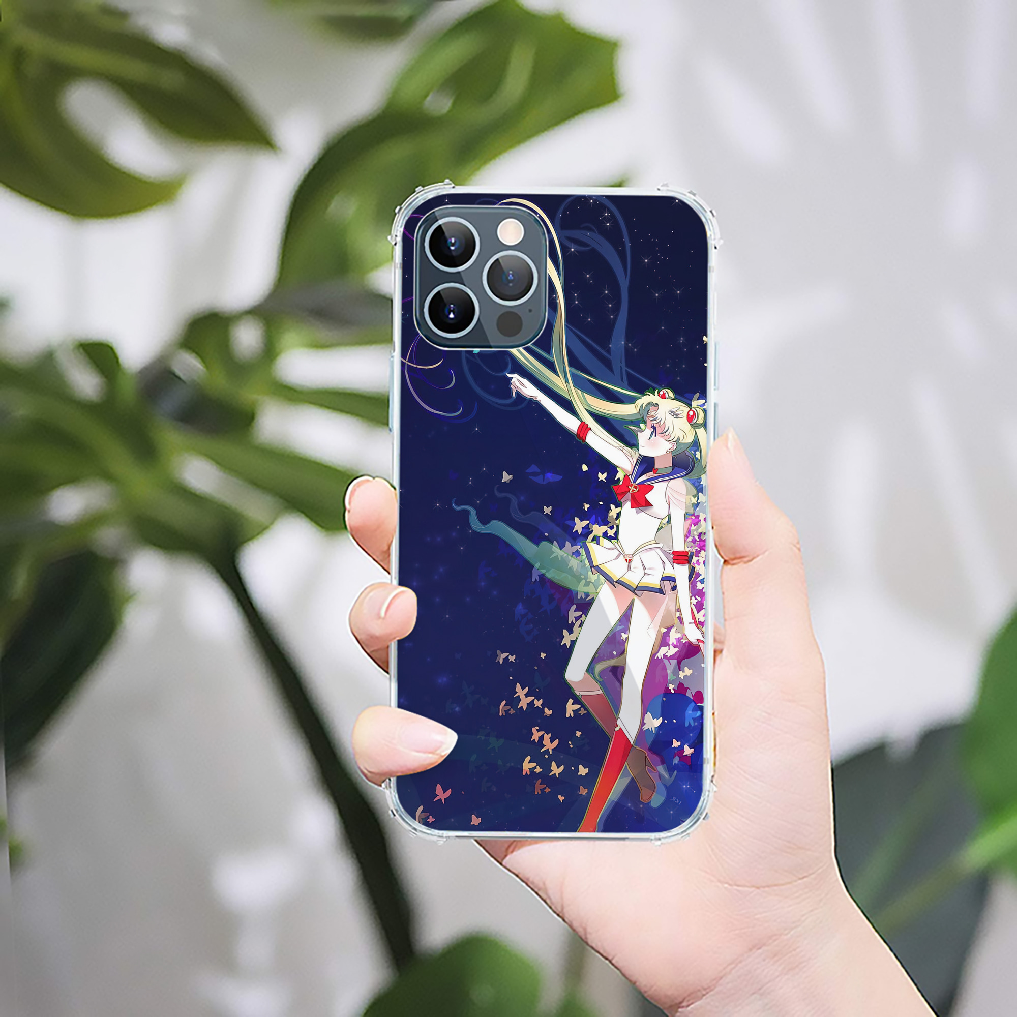 （画像用） 美少女戦士セーラームーン Sailor Moon 【iPhone 12シリーズ対応】透明スマホケース（クリアソフトケース）